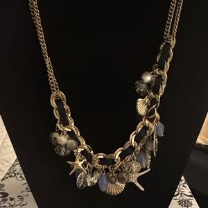 Gold and Silver Charm Necklace